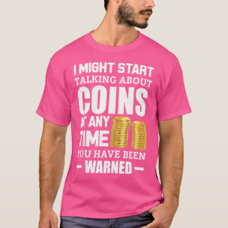 Lustige Münzsammlung Münzen und Geld Hobby T-Shirt