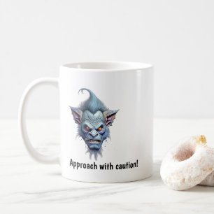 Lustige mürrische Goblin-Fantasie-Kaffeetasse Kaffeetasse