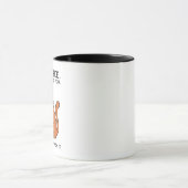 Lustige mürrische Katze Kaffeetasse (Zentrum)