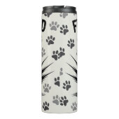 Lustige mürrische Katze Thermosbecher (Rückseite)