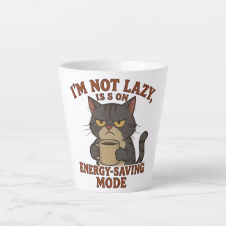 Lustige mürrische Katzen-Latte-Tasse Milchtasse