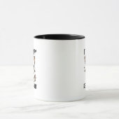Lustige mürrische Katzen-Wortkunst Tasse (Zentrum)