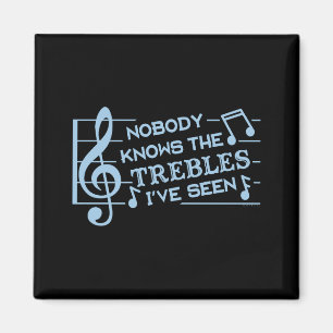 Lustige Musiker Treble-Witz Wortspiel Musiklehrer Magnet