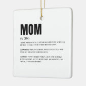 Lustige Mutter-Definition Keramikornament (Links)