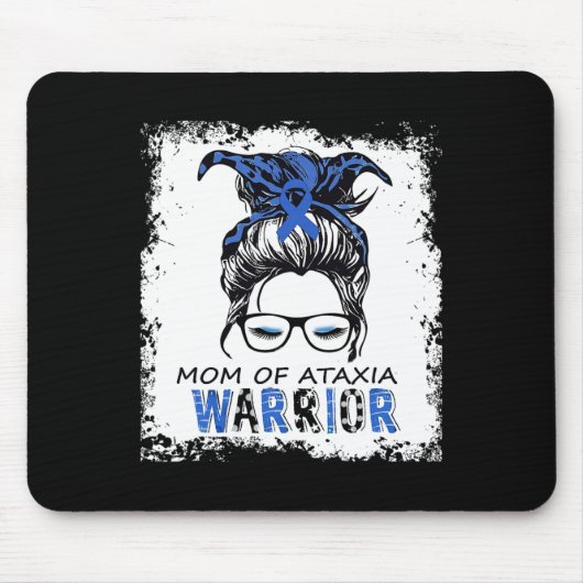 Lustige Mutter eines Ataxie-Kriegers  Mousepad (Vorne)