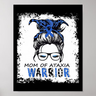 Lustige Mutter eines Ataxie-Kriegers Poster