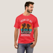 Lustige Mutter eines Ausshole Australian Shepherd T-Shirt (Vorne ganz)