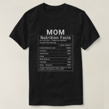 Lustige Mutter-Ernährungsfakten Muttertagsgeschenk