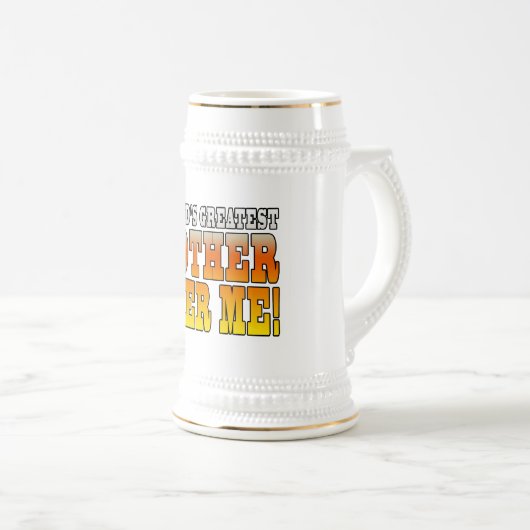 Lustige Mutter-Mama-weltbestes Mutter-Bier ich! Bierglas (VorderseiteRechts)