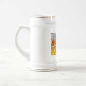 Lustige Mutter-Mama-weltbestes Mutter-Bier ich! Bierglas (Links)