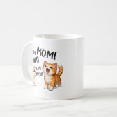 Lustige MUTTER! MUTTER! MUTTER Orange getigerte Kä Kaffeetasse (Vorderseite Links)