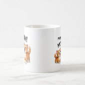 Lustige MUTTER! MUTTER! MUTTER Orange getigerte Kä Kaffeetasse (Mittel)