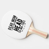 lustige Mütter Tagesgeschenk für Mutter Tischtennis Schläger (Seitenansicht)