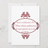 Lustige Mutter zitiert auf T - Shirts u. Einladung (Vorderseite)