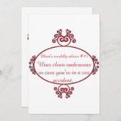 Lustige Mutter zitiert auf T - Shirts u. Einladung (Vorne/Hinten)