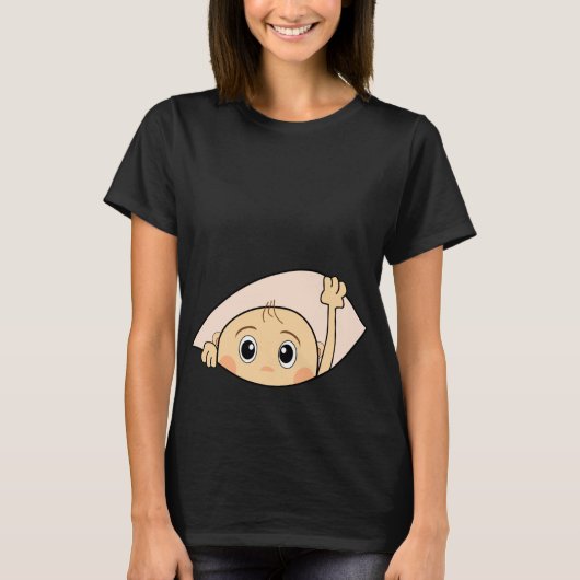 LUSTIGE MUTTERSCHAFT, SCHWANGERSCHAFT, SCHWANGER T-Shirt (Vorderseite)