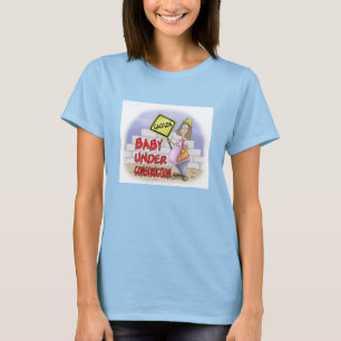 Lustige Mutterschaftst-shirts: Baby im Bau T-Shirt