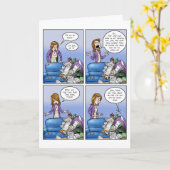 Lustige Muttertags-Gamer-Mama Karte (Gelbe Blume)