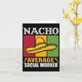 Lustige Nacho-Durchschnittsgeschenke für Sozialarb Karte (Gelbe Blume)