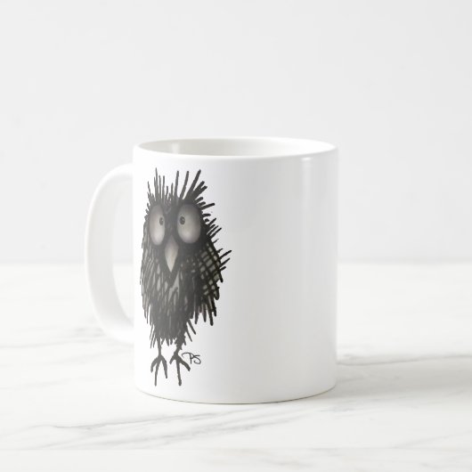 Lustige Nachteule Kaffeetasse (Vorderseite Links)