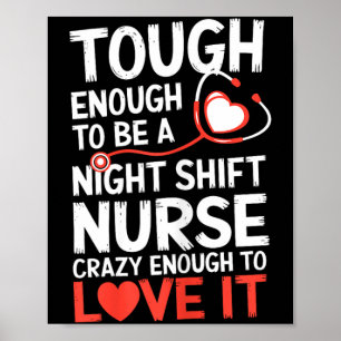 Lustige Nachtschwester Krankenschwester Rt Us Poster