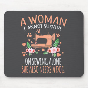 Lustige Näh-Zitate Frau Mousepad