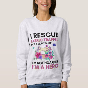 Lustige Nähzitat Vintage-Blumen-Nähmaschine Sweatshirt