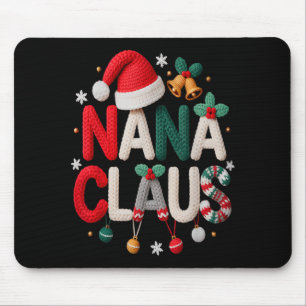 Lustige Nana Claus Weihnachtsmann Oma Familie pass Mousepad
