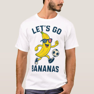 Lustige Nana-Fußball-Cartoon-Tritt Ll USA-Flagge G T-Shirt