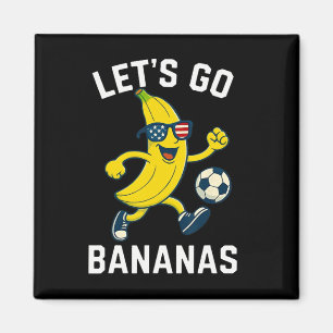 Lustige Nana-Fußball-Cartoon-Tritt-Ll-USA-Flagge-S Magnet