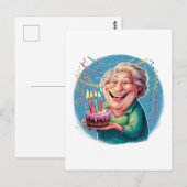 Lustige Nana-Geburtstagsfeier Postkarte (Vorne/Hinten)