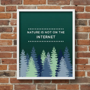 Lustige Natur- und Internet-Zitate Poster