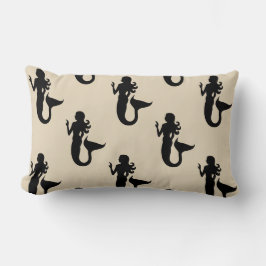 lustige nautische MERMAID-Muster | Lendenkissen