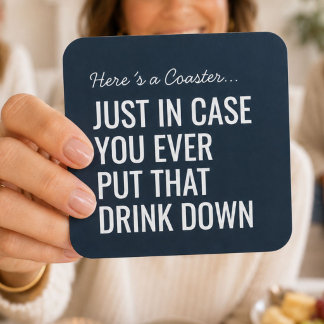 Lustige Navy Blau Humor Cocktailbar Geschenk Getränkeuntersetzer