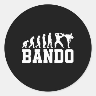 Lustige Ndo Evolution Burmesisches Kickboxen Runder Aufkleber