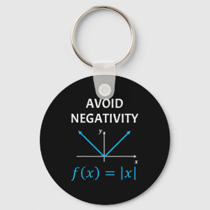 Lustige Nerdy Vermeiden Sie Negativität Algebra Ma Schlüsselanhänger