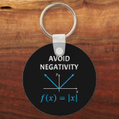 Lustige Nerdy Vermeiden Sie Negativität Algebra Ma Schlüsselanhänger (Vorderseite)