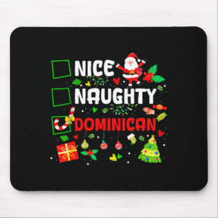 Lustige nette unartige dominikanische Familien Män Mousepad