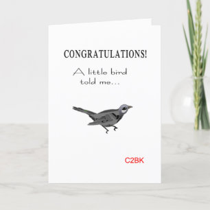lustige neue Babygratulation Dankeskarte