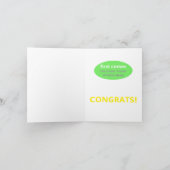 lustige neue Babygratulation Karte (Innenseite)