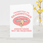 Lustige neue Großmutter-neue Enkelin Karte (Gelbe Blume)