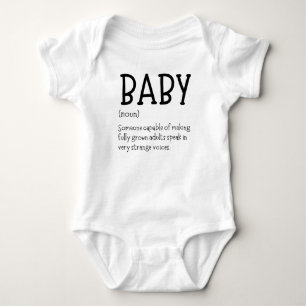 Lustige Neugeborene Komische Baby-Definition Baby Strampler