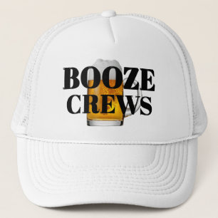Lustige Neuheit Baseball-Geschenkidee BOOZE CREWS  Truckerkappe