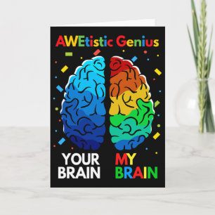 Lustige Neurodiversität Autismus-Bewusstsein Aweti Karte