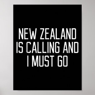 Lustige Neuseeland-Zitat Poster