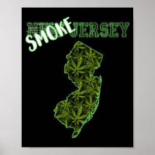 Lustige New Jersey Weed Weed Kultur Poster