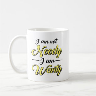 Lustige Nicht Bedürftig Ich Bin Lüstern Gelbe Schw Kaffeetasse