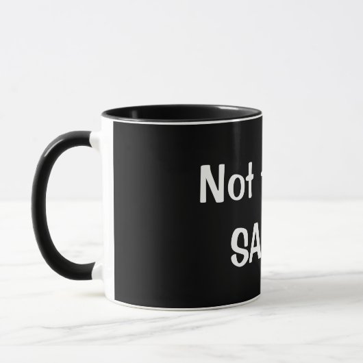 Lustige "nicht heute, SATAN" Kaffee-Tasse - Tasse (Links)