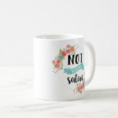 Lustige nicht heute Satan Tasse (VorderseiteRechts)