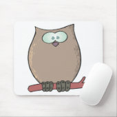 lustige niedliche Cartoon-Eule Mousepad (Mit Mouse)